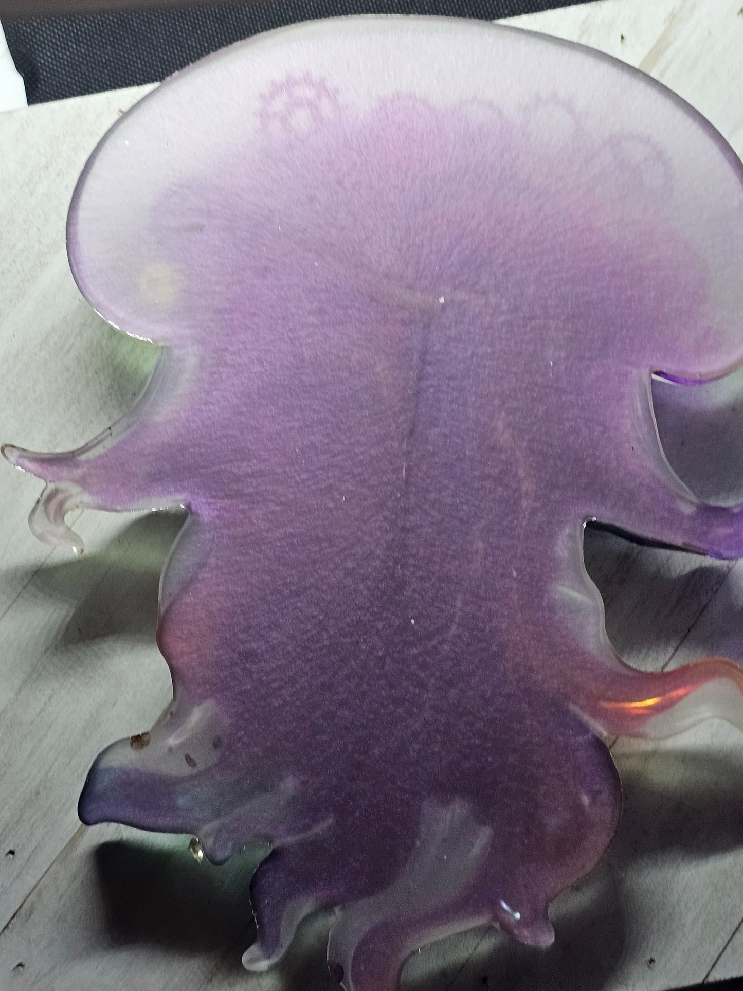 Steampunk jellyfish resin figurine and wall art