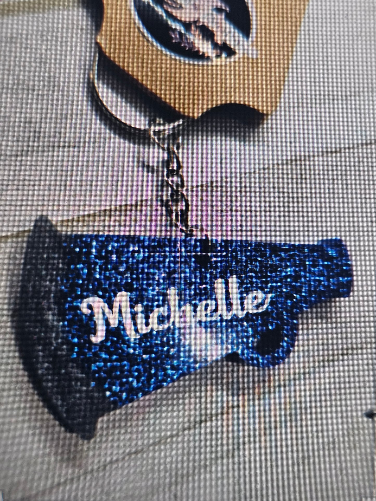Cheerleader customized keychain