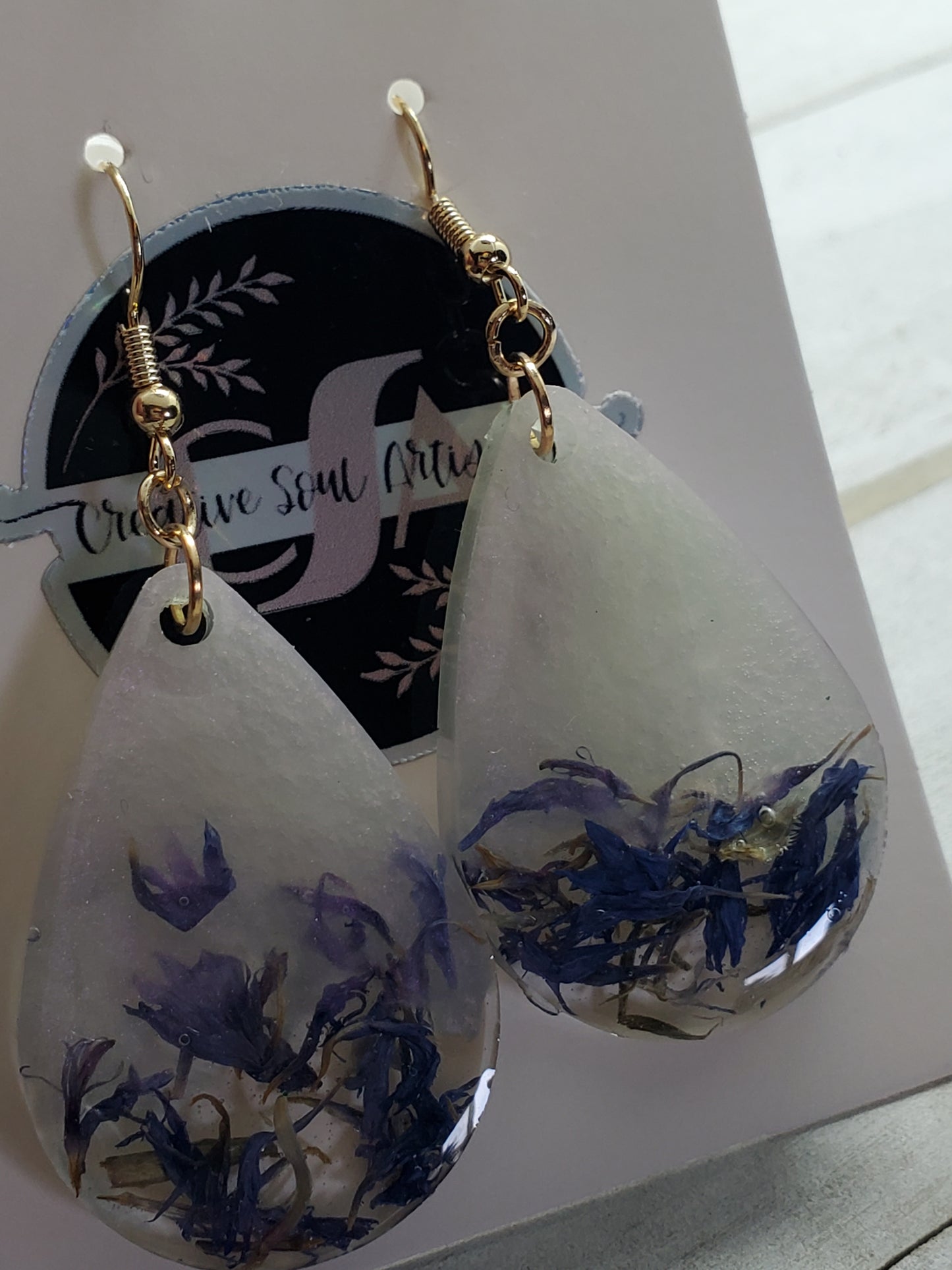 Lavender earrings