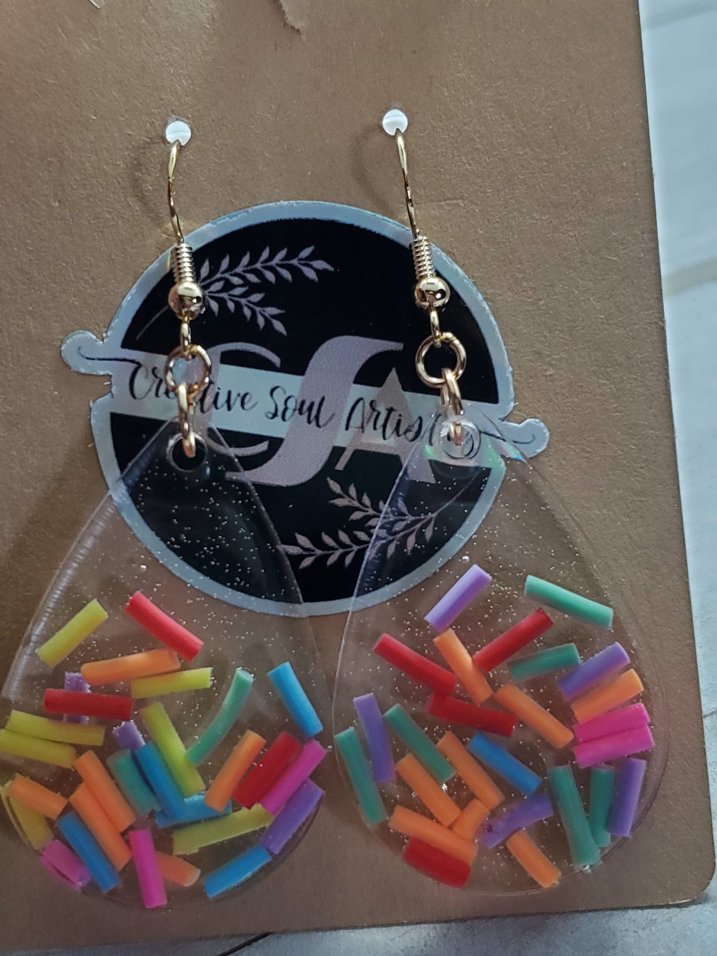 Candy sprinkle earrings