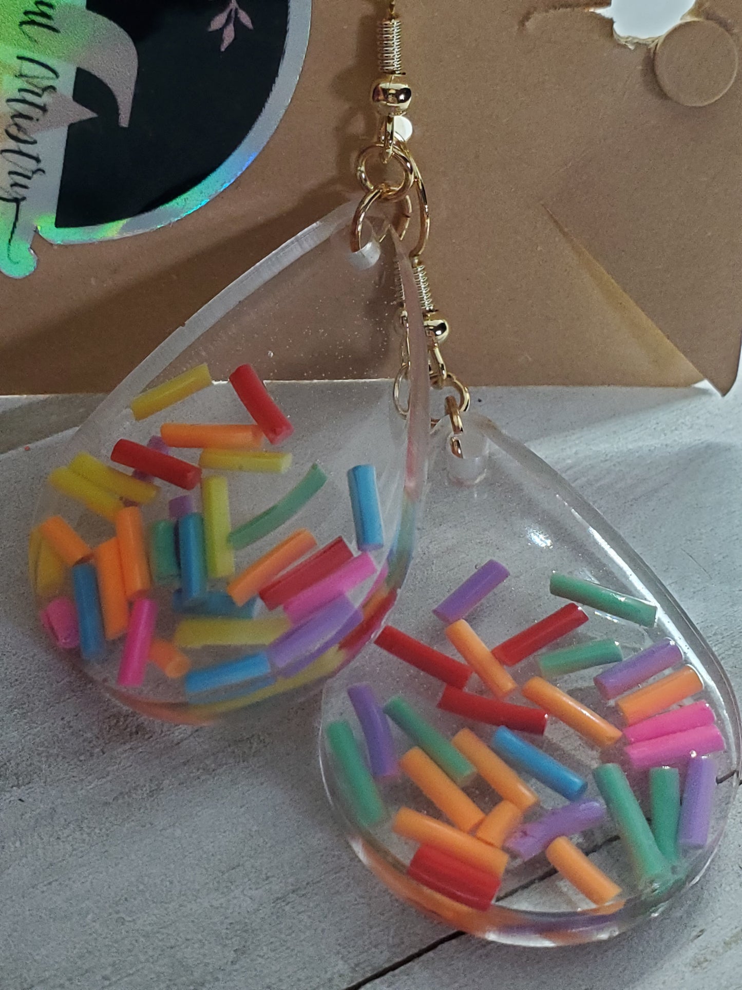 Candy sprinkle earrings