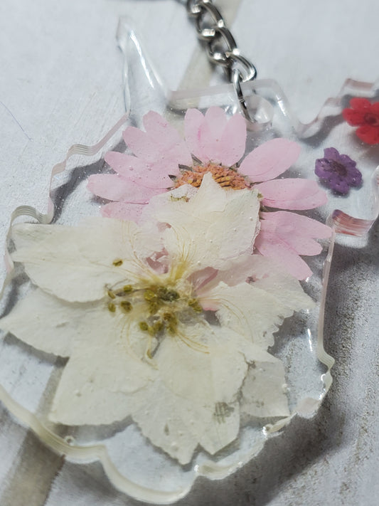 West Virginia wildflower keychain