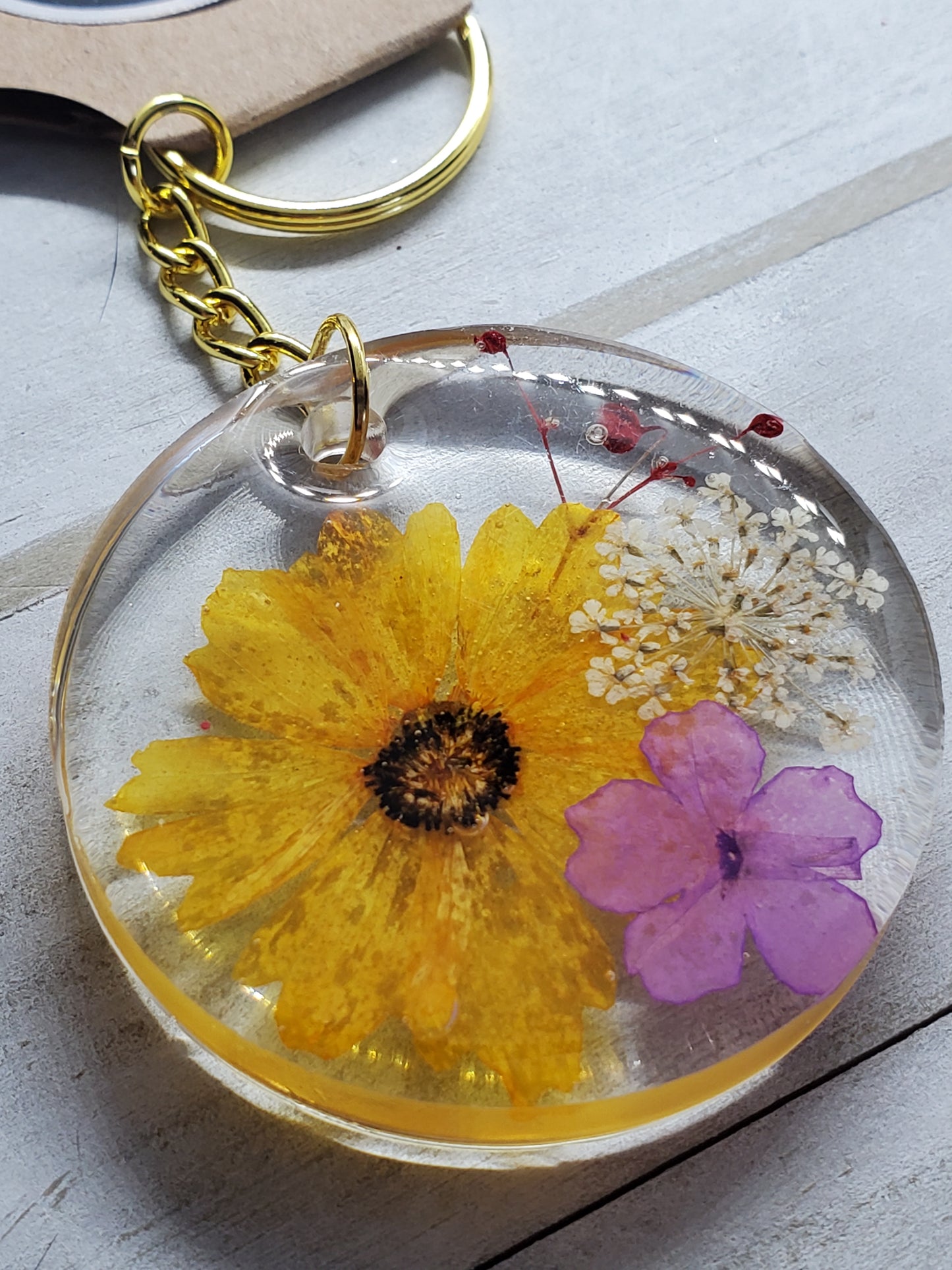 Wildflower keychain