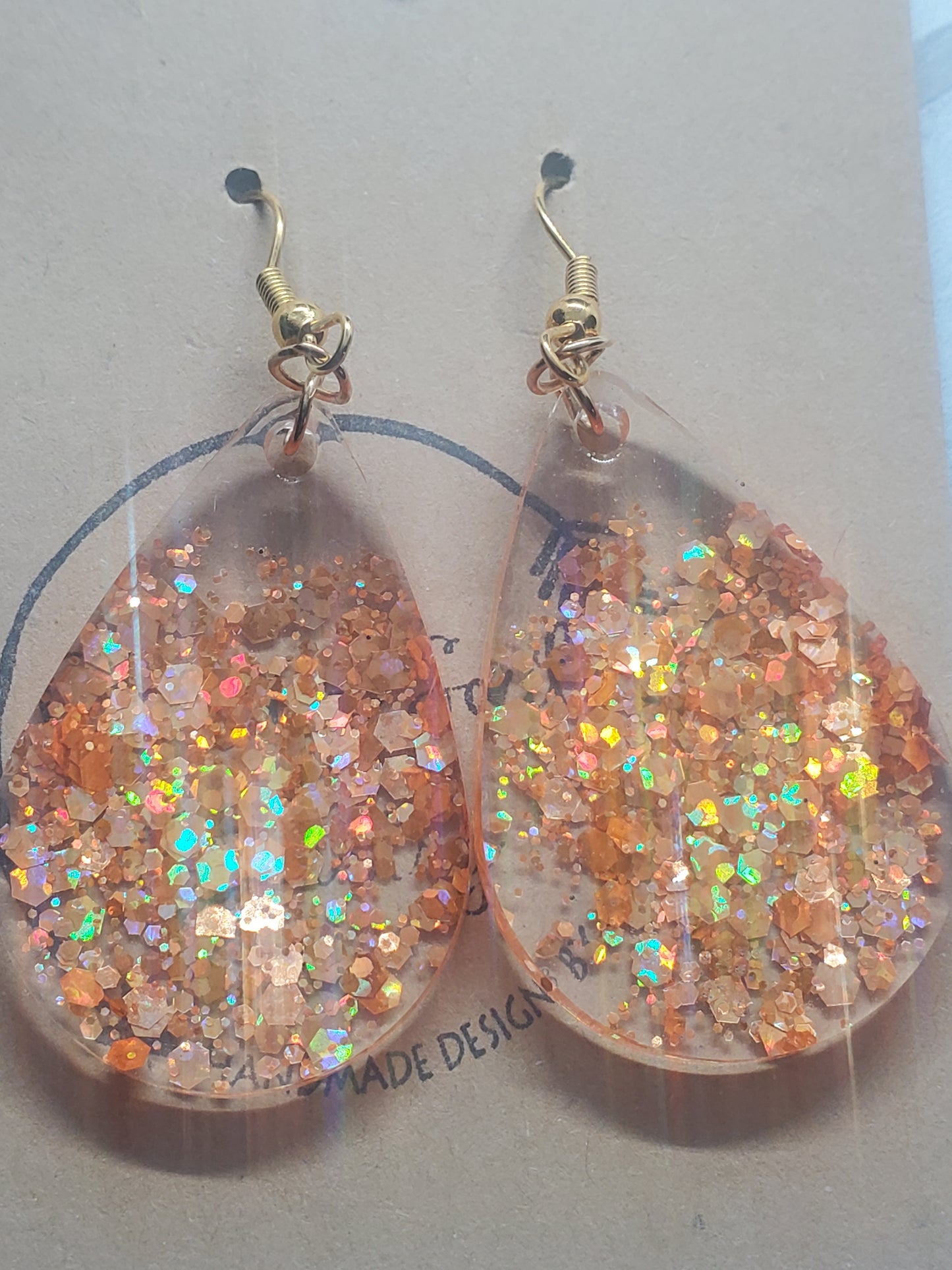 Wanna rock you glitter earrings