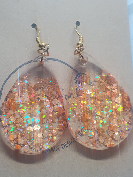 Wanna rock you glitter earrings