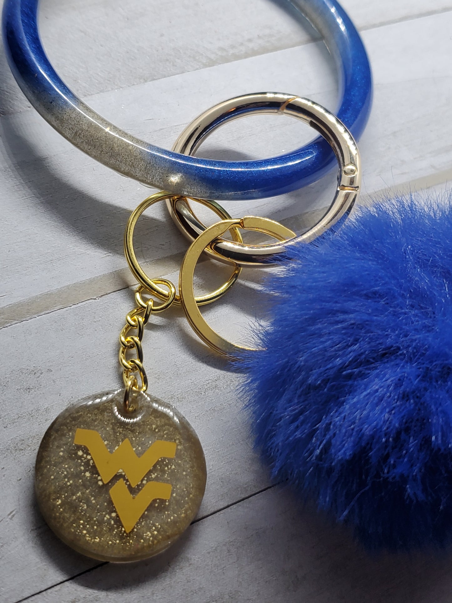 WV bangle wristlet keychain