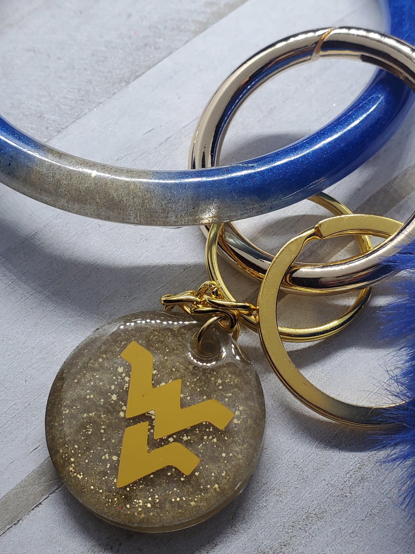 WV bangle wristlet keychain