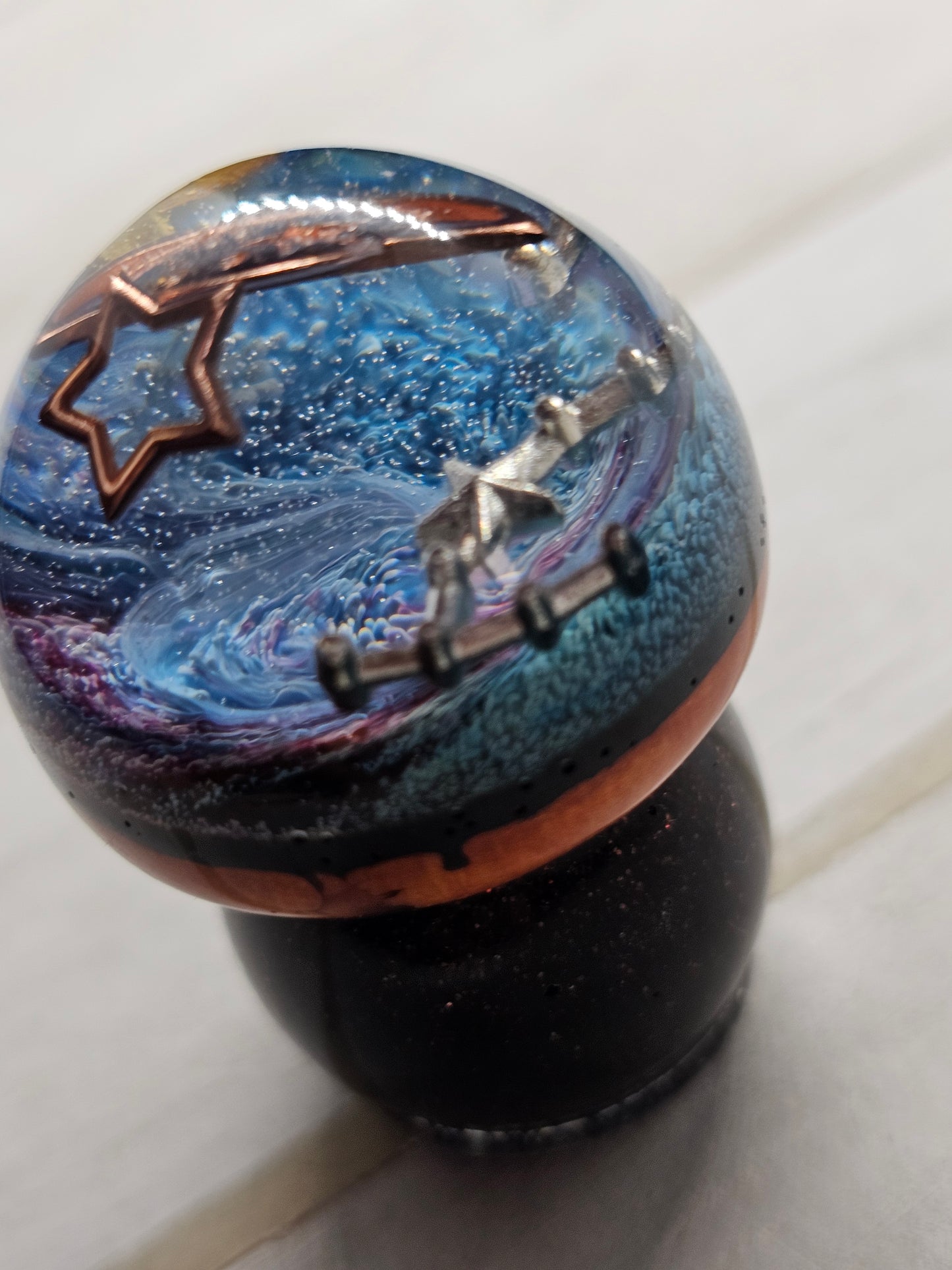 Galaxy resin mushroom