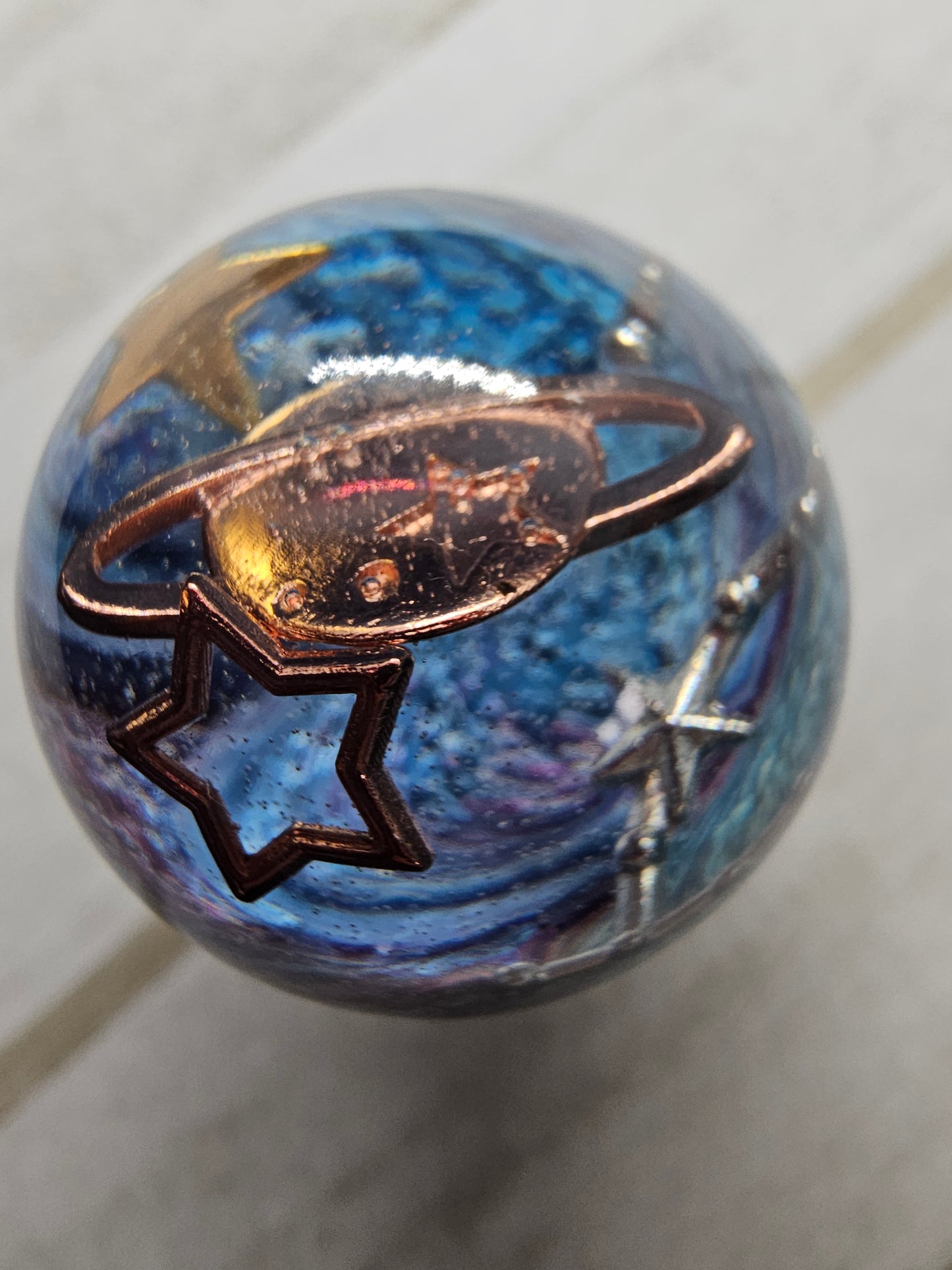 Galaxy resin mushroom