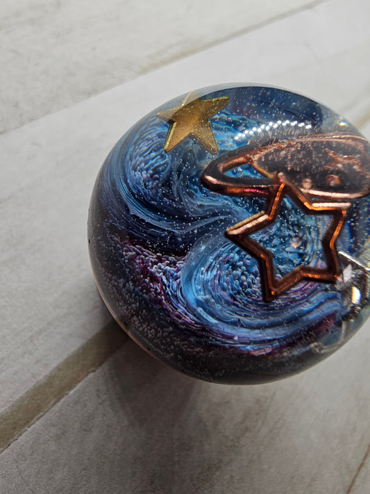 Galaxy resin mushroom