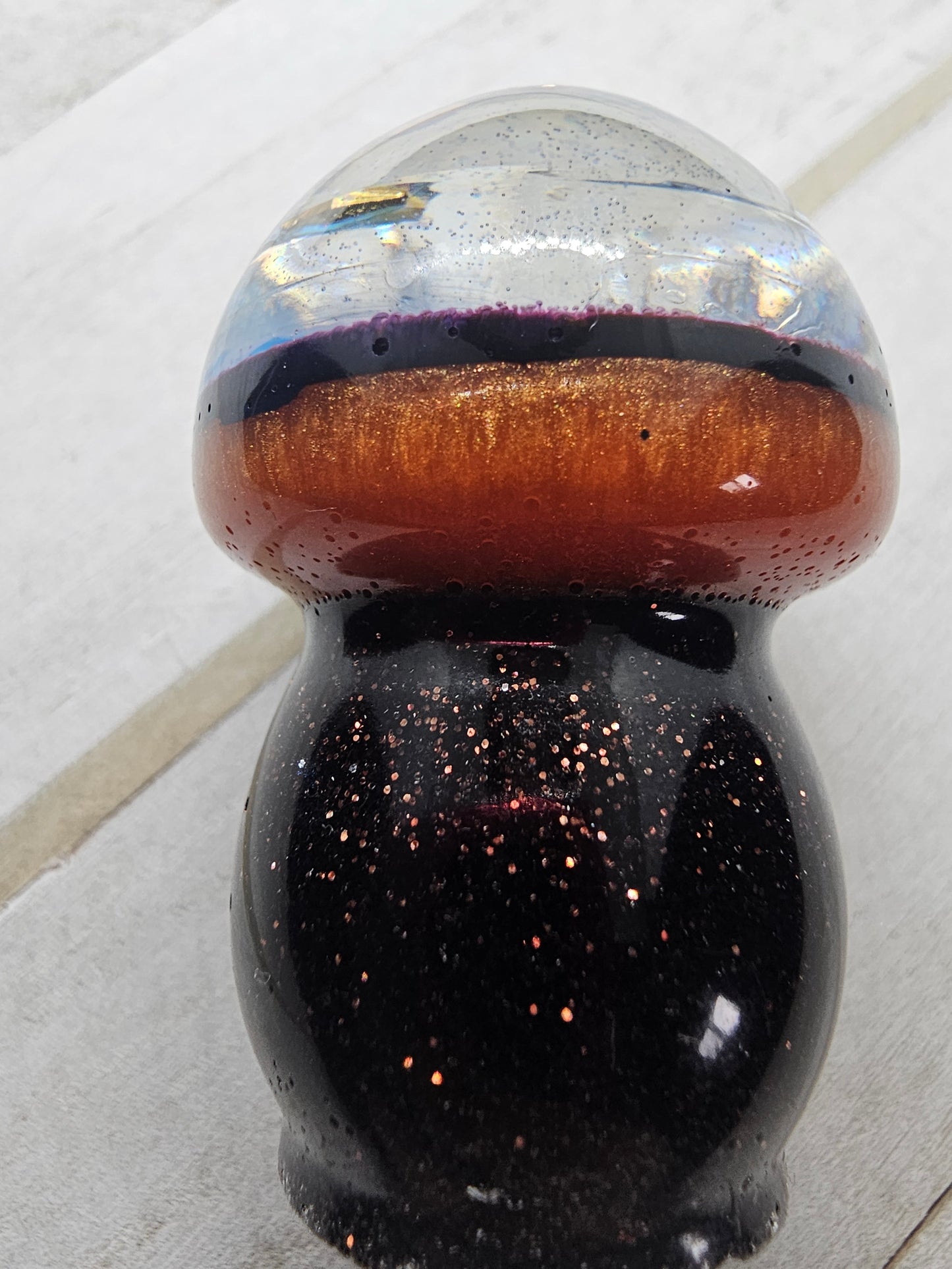 Galaxy resin mushroom