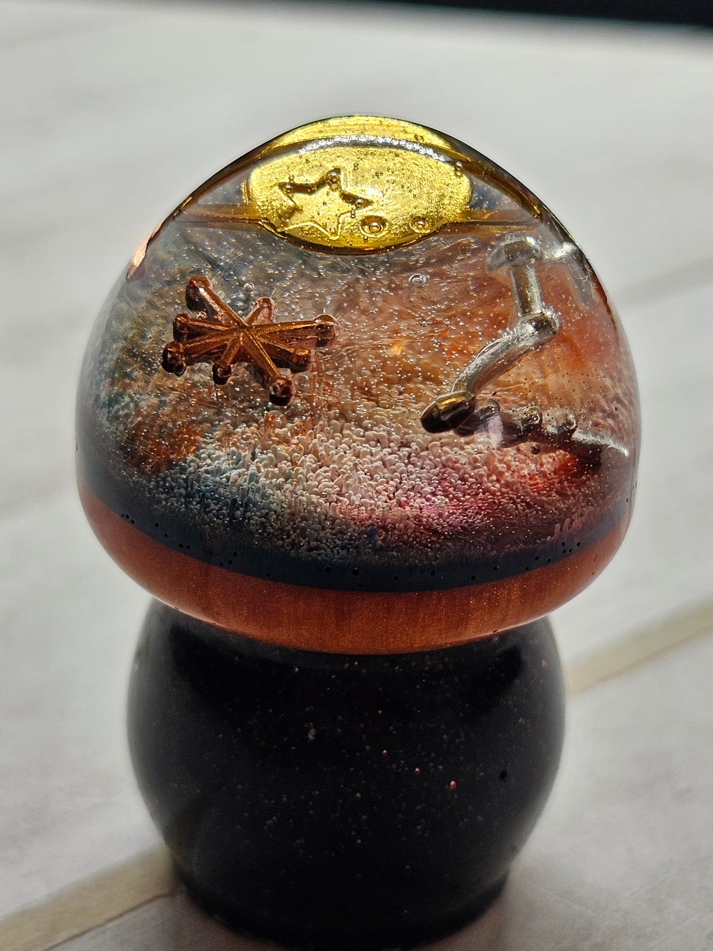 Galaxy resin mushroom