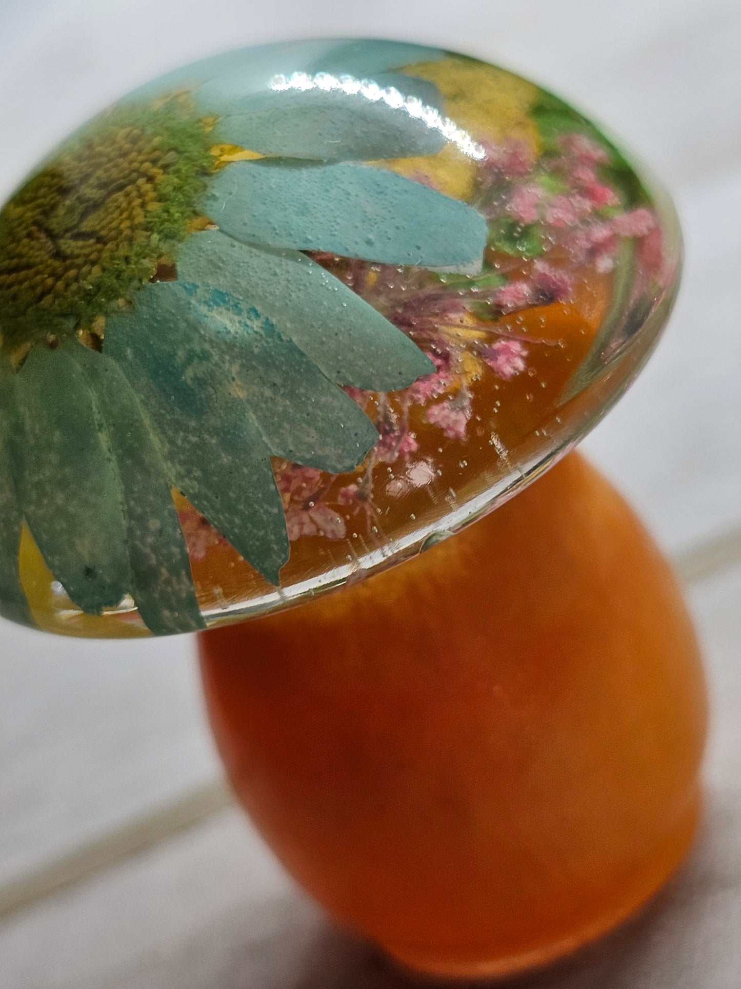 Daisy resin mushroom