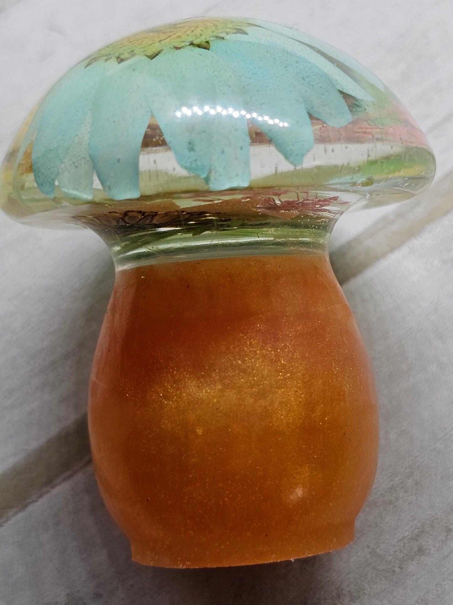 Daisy resin mushroom