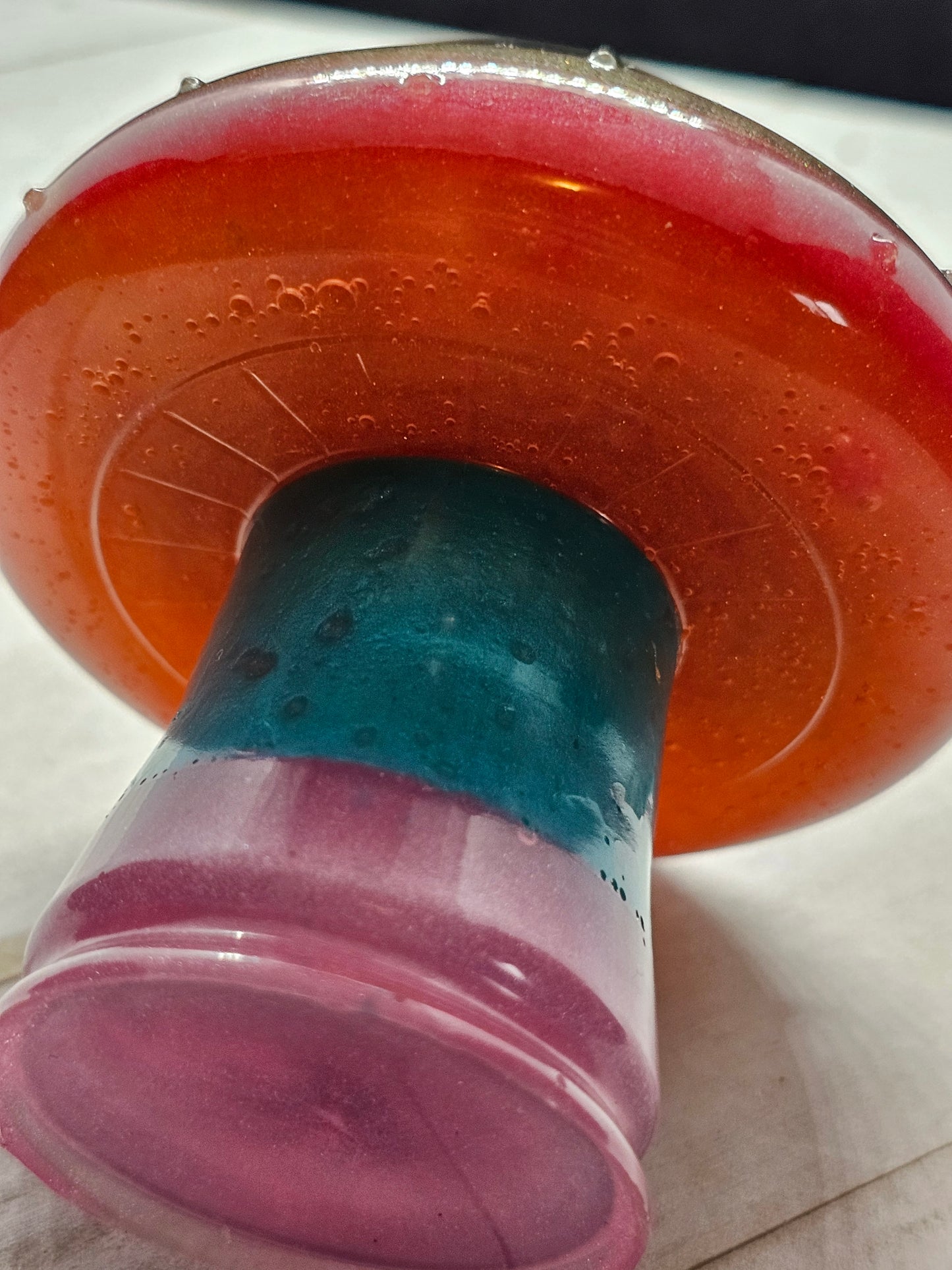 Wildflower resin mushroom