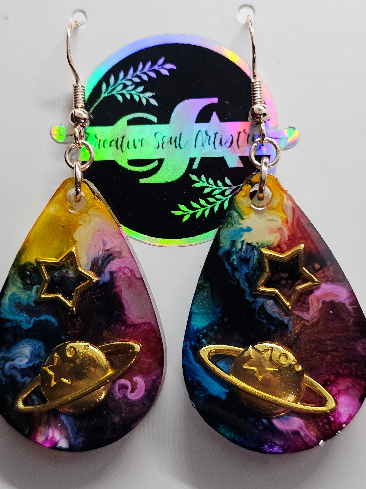 galaxy earrings