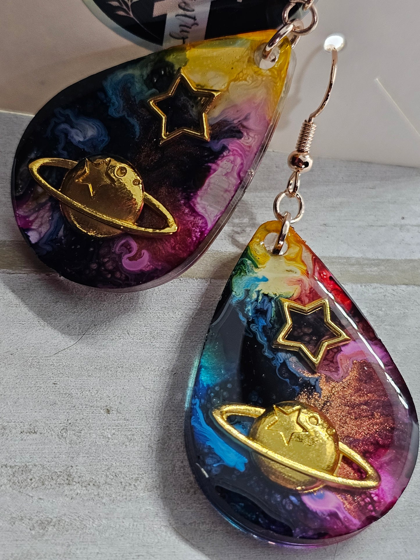 galaxy earrings