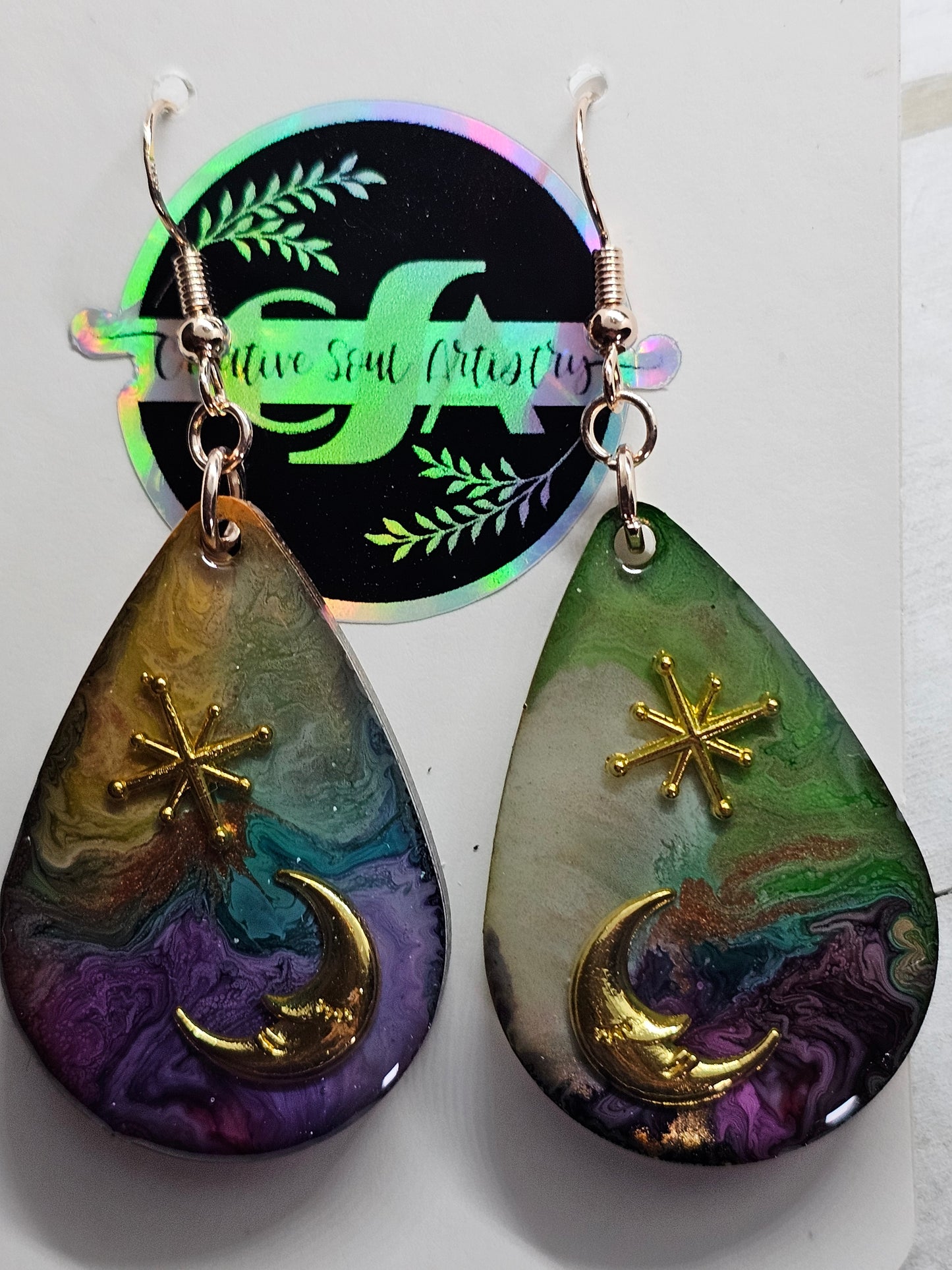 galaxy earrings