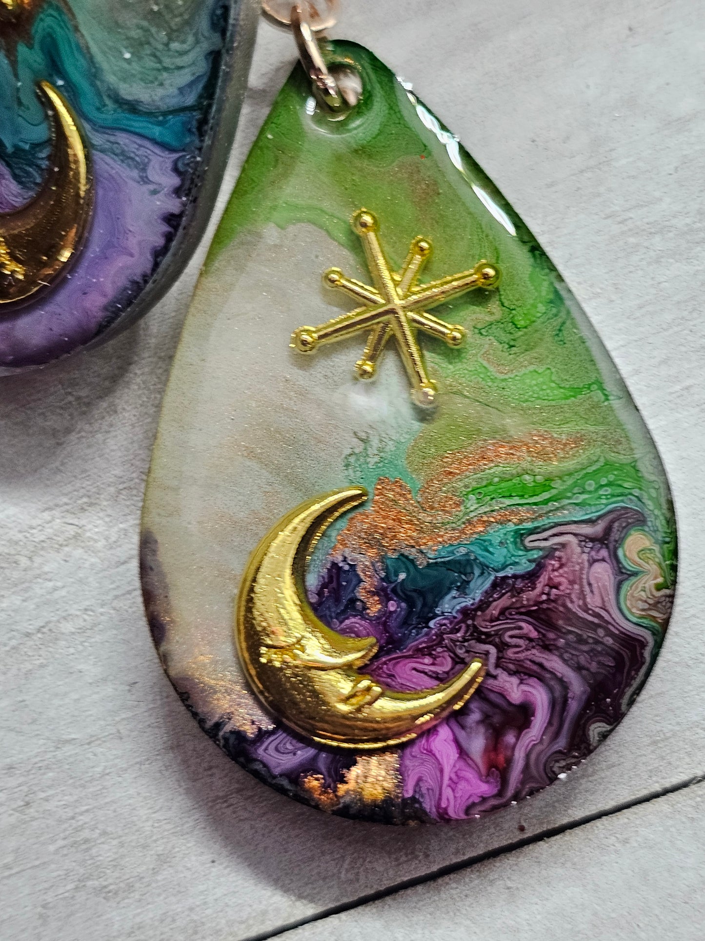 galaxy earrings