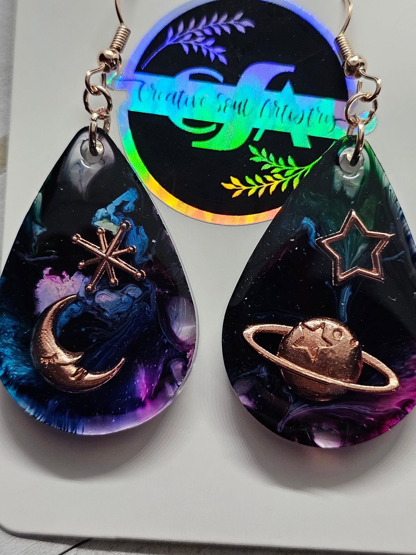 galaxy earrings