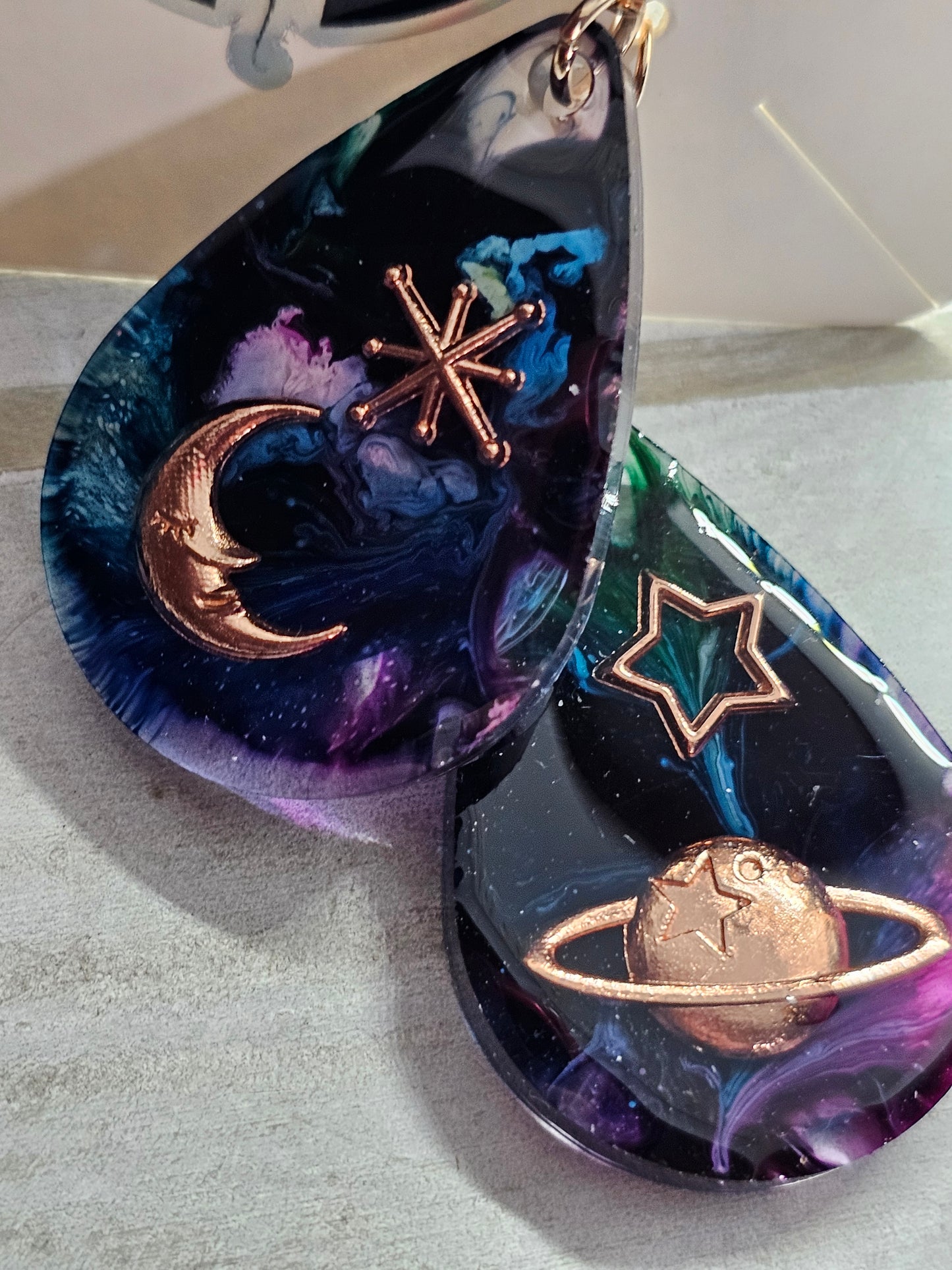 galaxy earrings