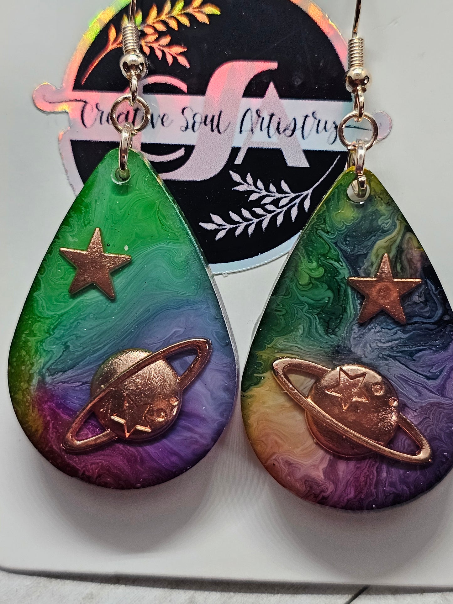 galaxy earrings