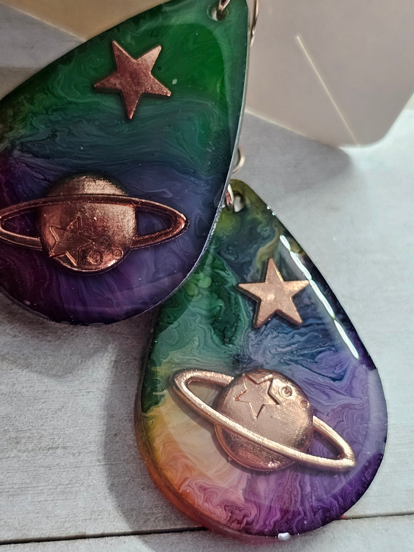 galaxy earrings