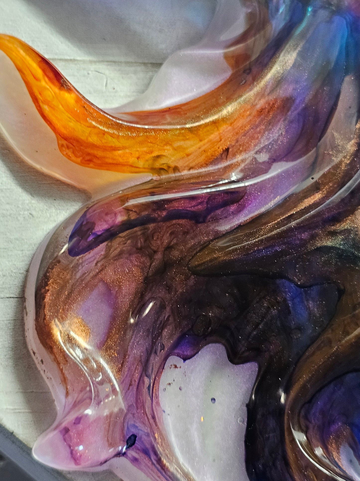 Steampunk jellyfish resin figurine and wall art