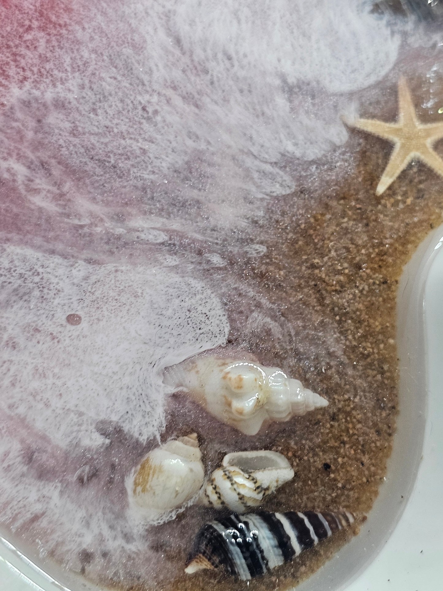 Pink beach trinket tray