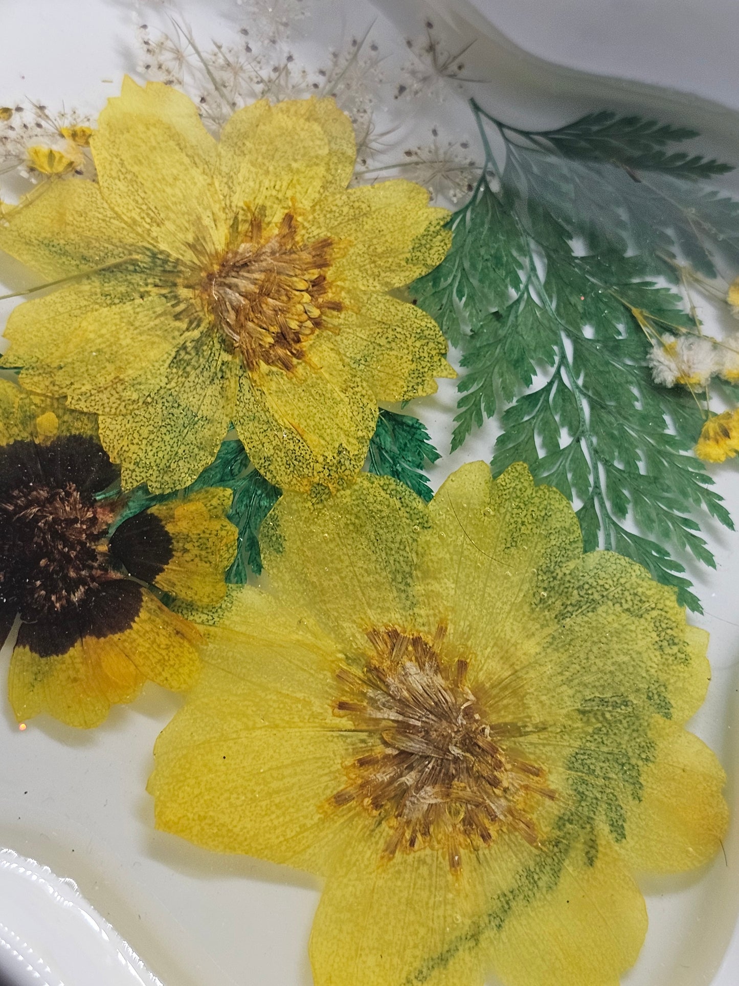 Flower trinket jewelry tray