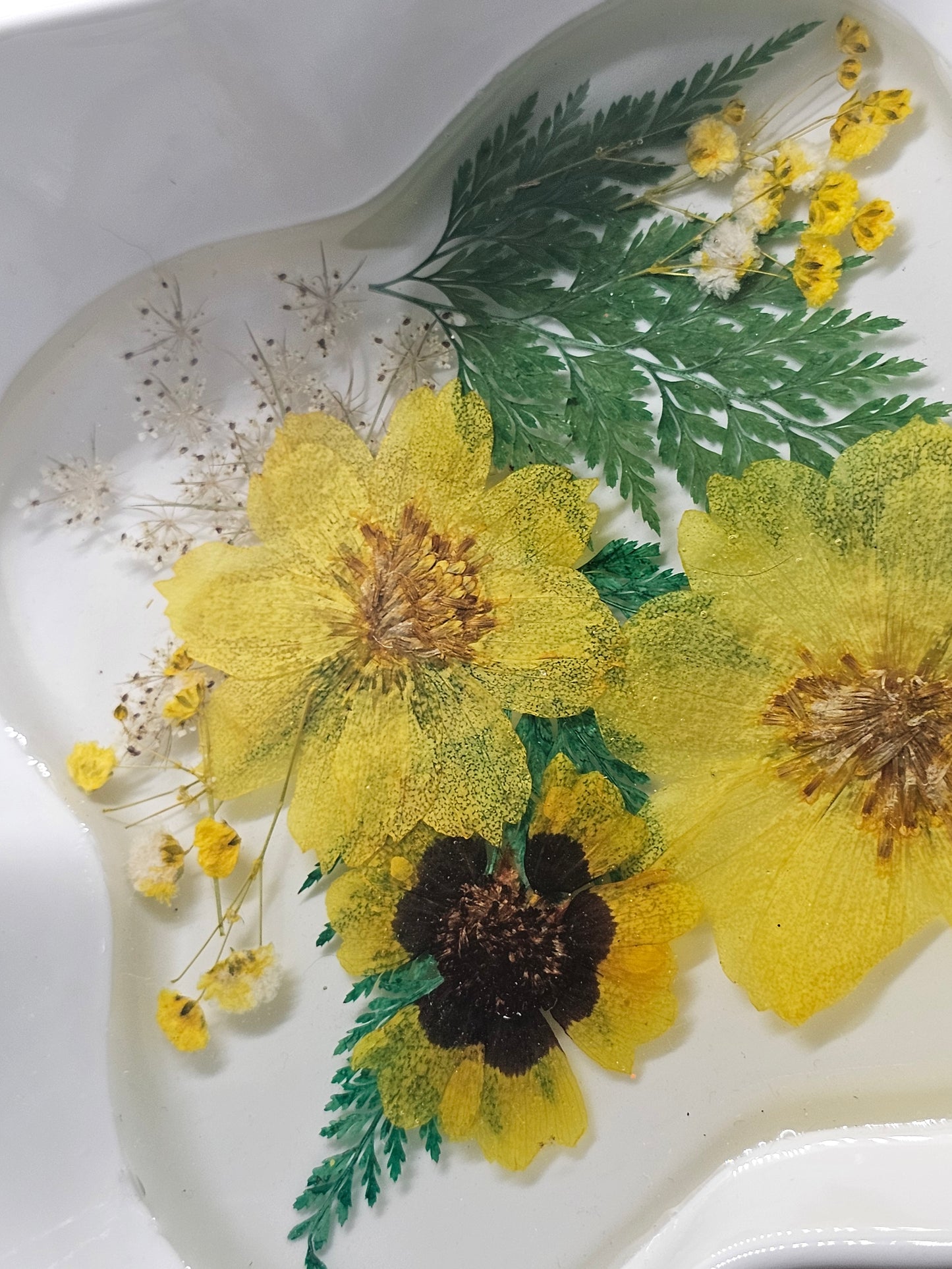 Flower trinket jewelry tray