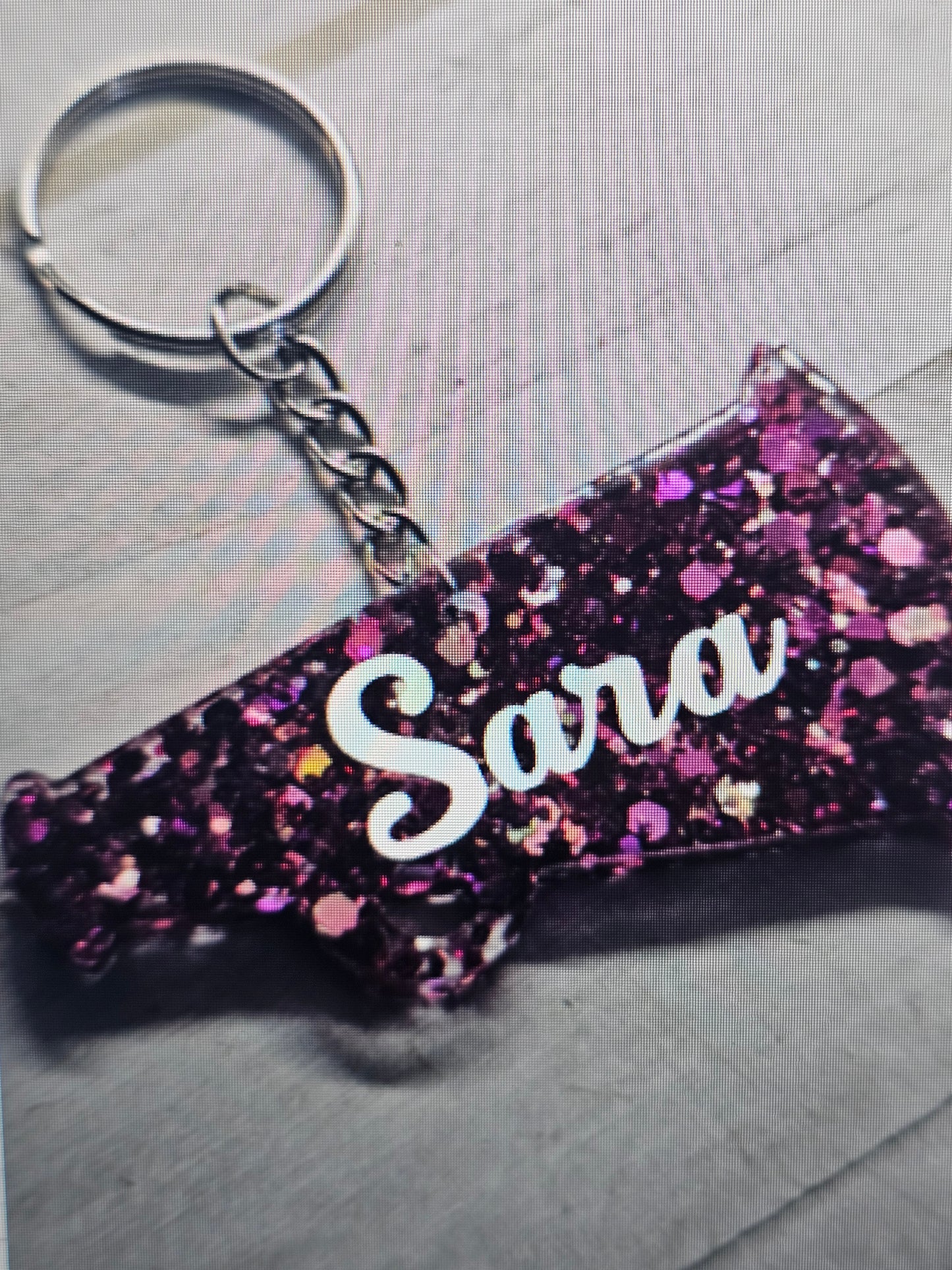 Cheerleader customized keychain