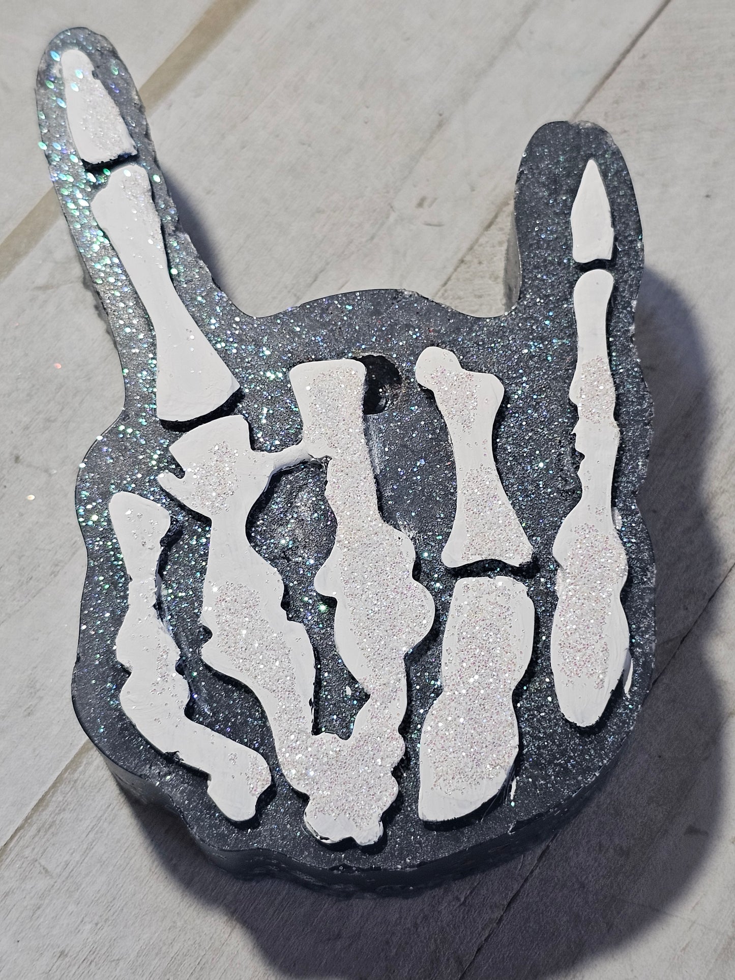 skeleton hand car freshie