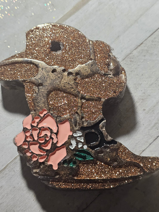 Cowgirl boot car freshie