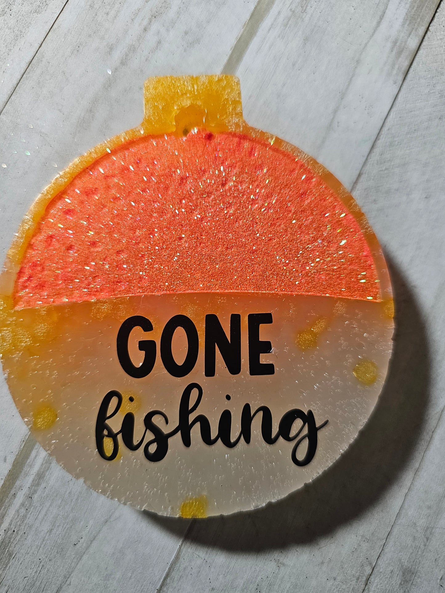 Gone fishin' car freshie