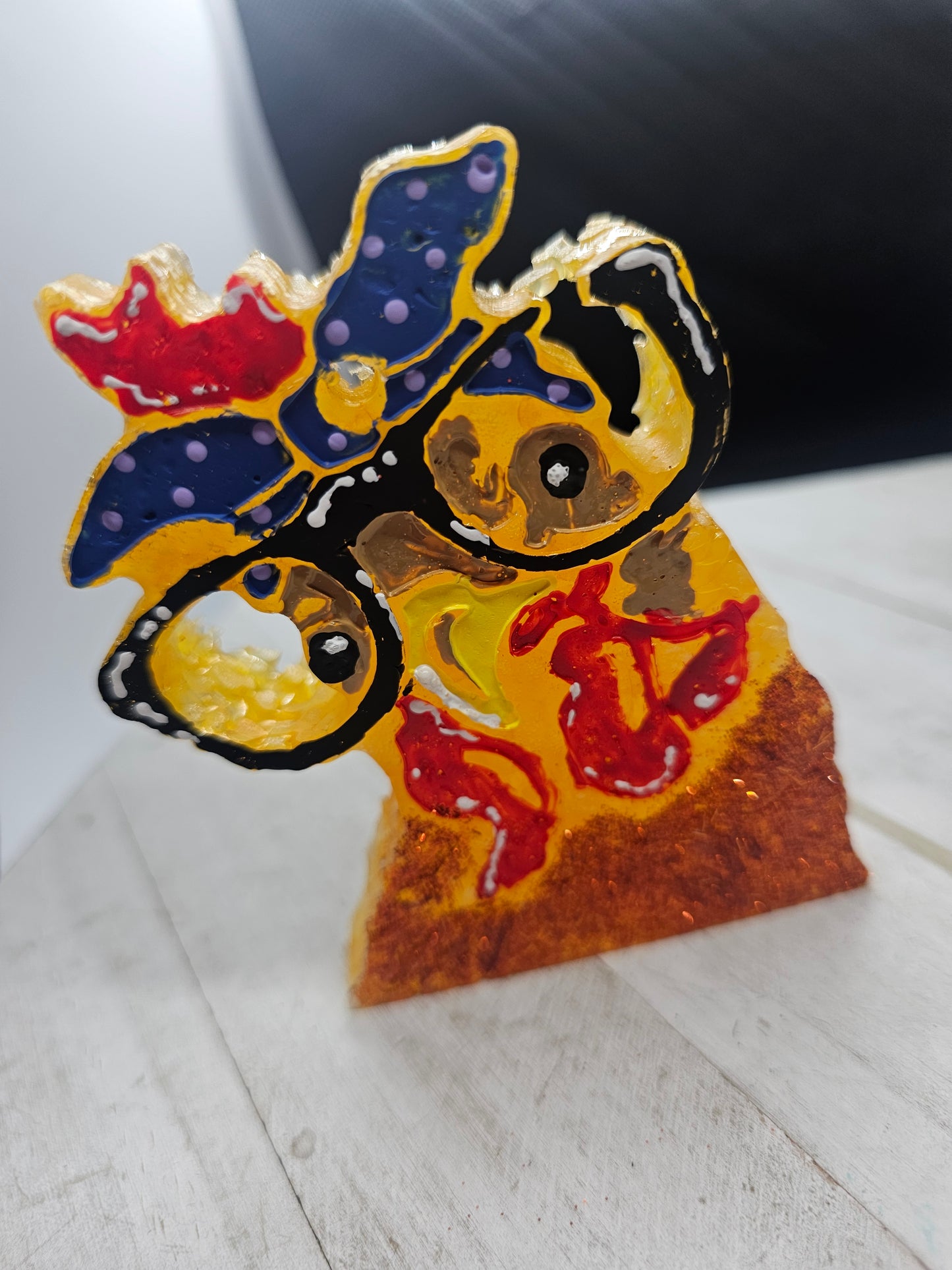 Glasses chicken car freshie