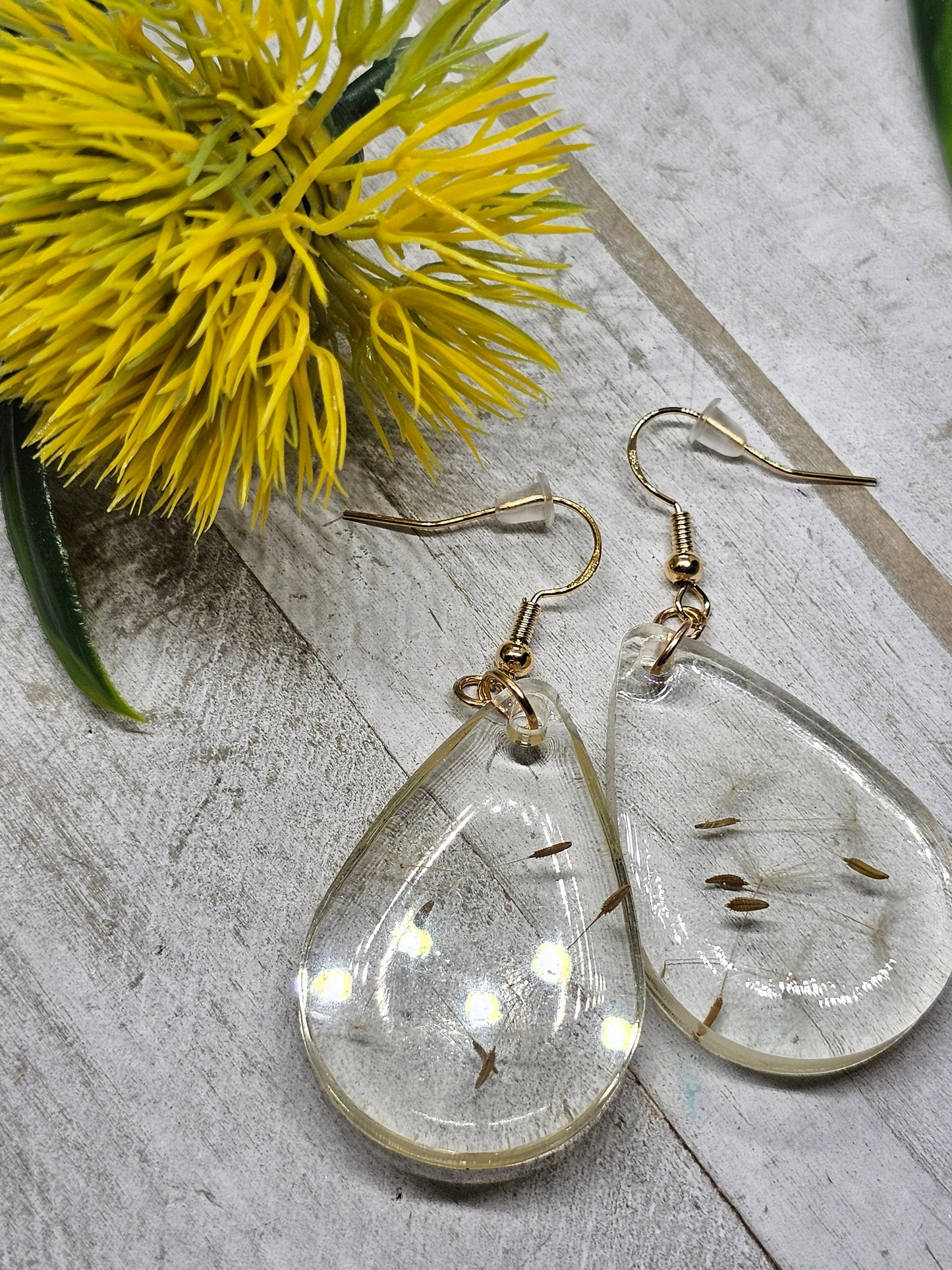 dandelion earrings