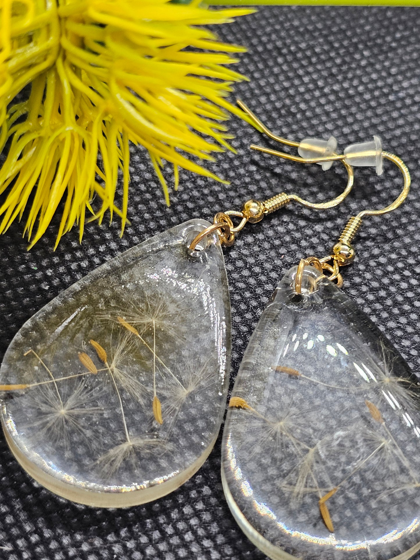dandelion earrings