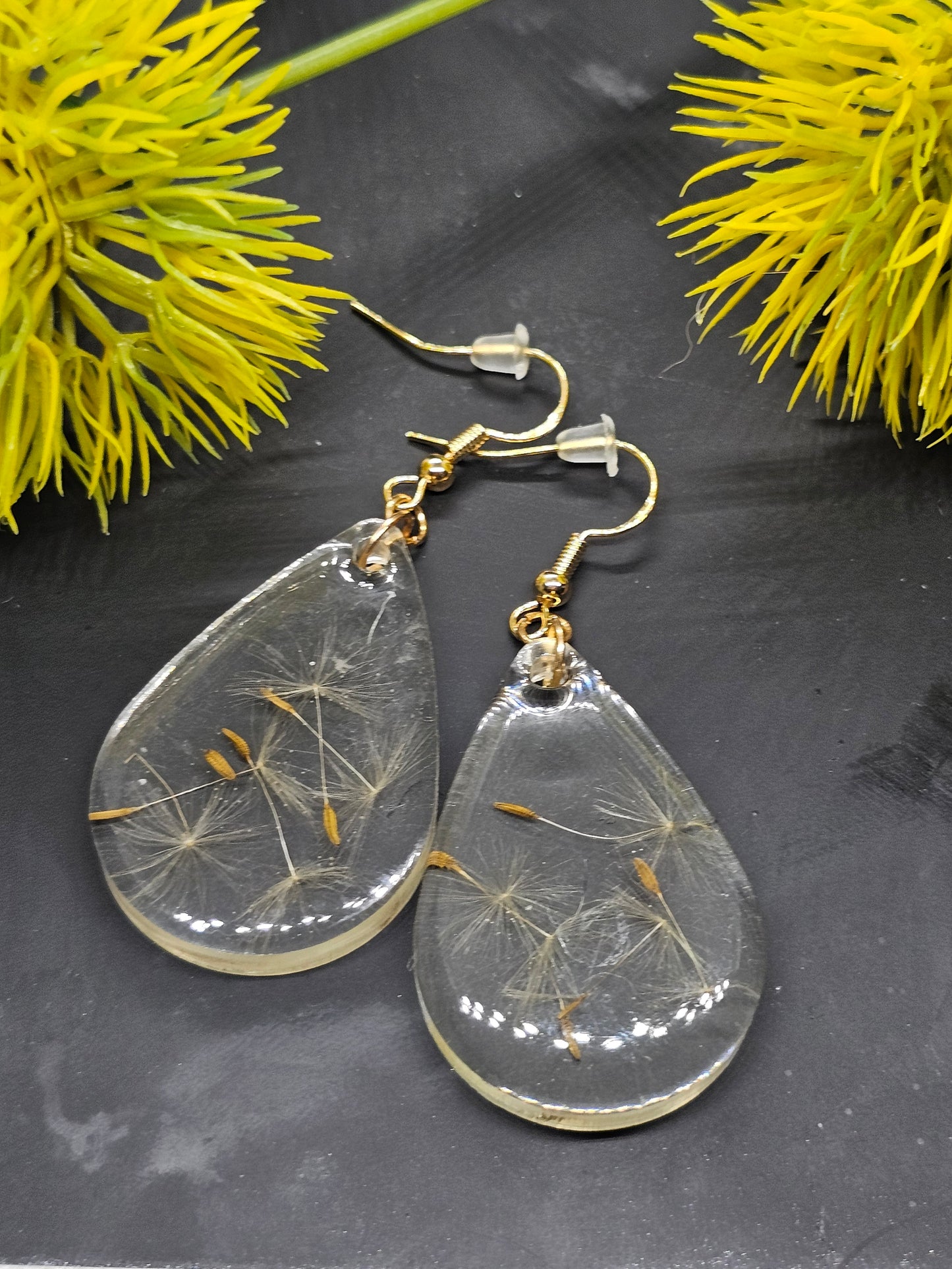 dandelion earrings