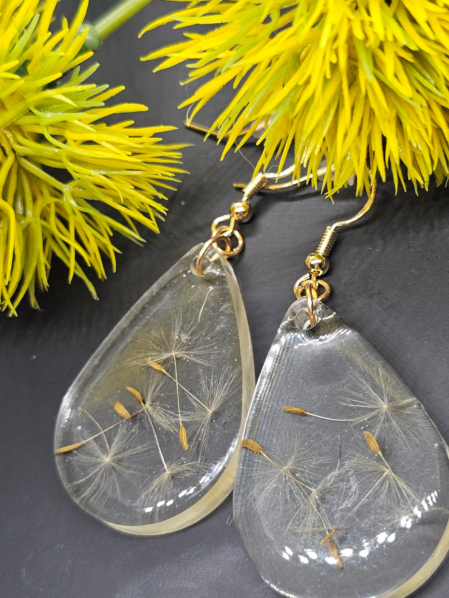 dandelion earrings