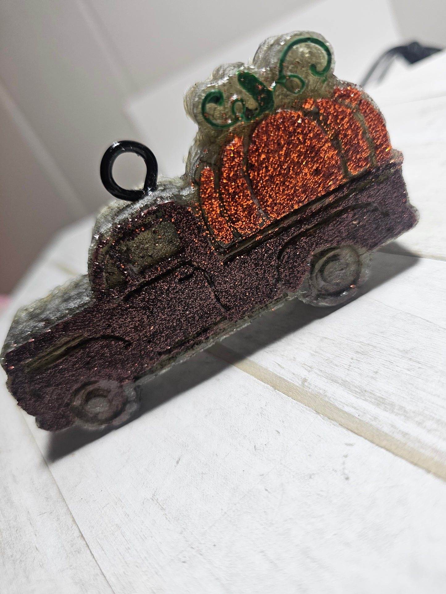 Fall truck pumpkin car freshie