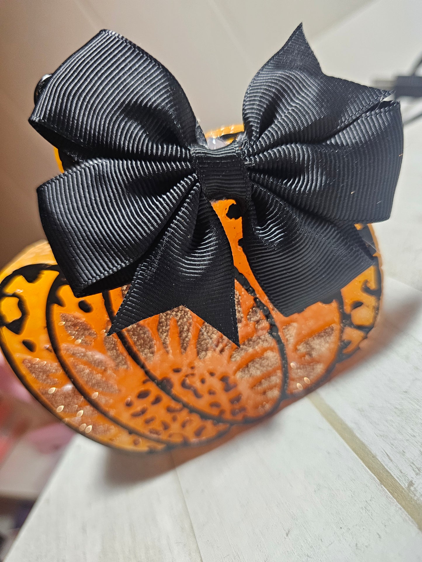 Sunflower pumpkin car freshie