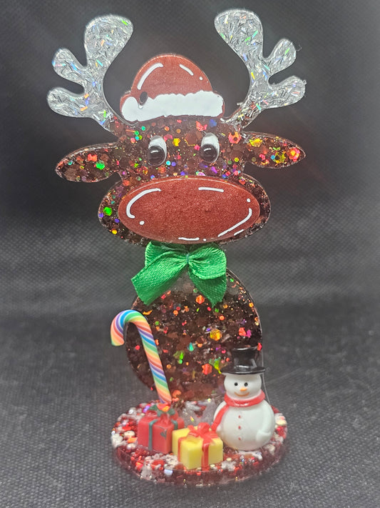 personalized reindeer figure