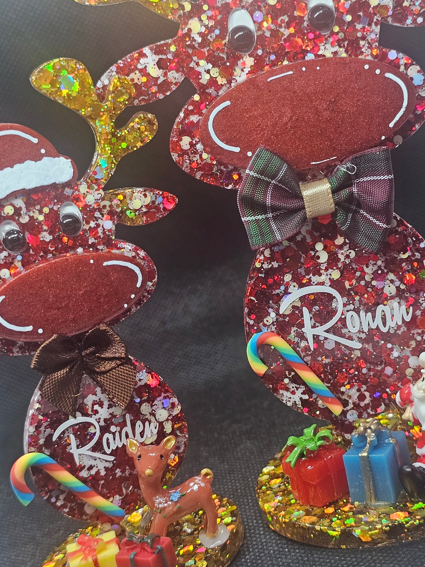 personalized reindeer figure