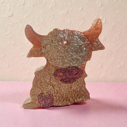 Highland cow car freshie