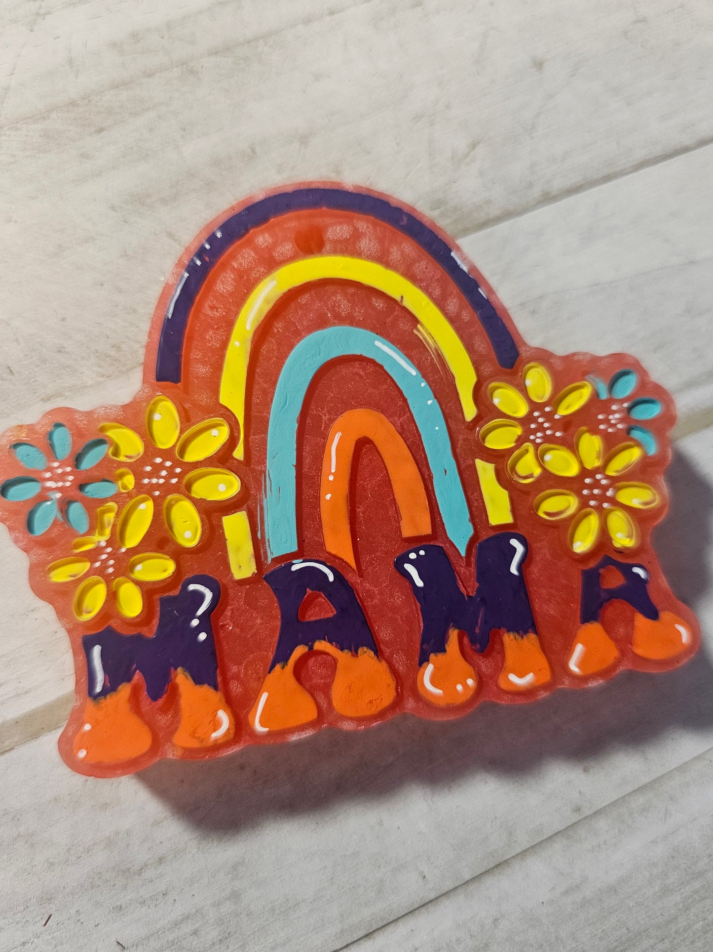 Mama rainbow car freshie