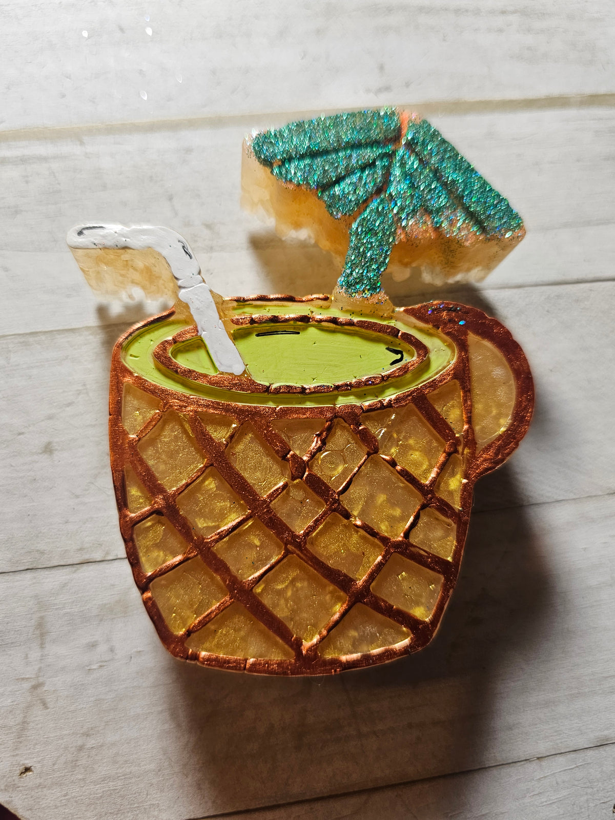 Pina colada car freshie