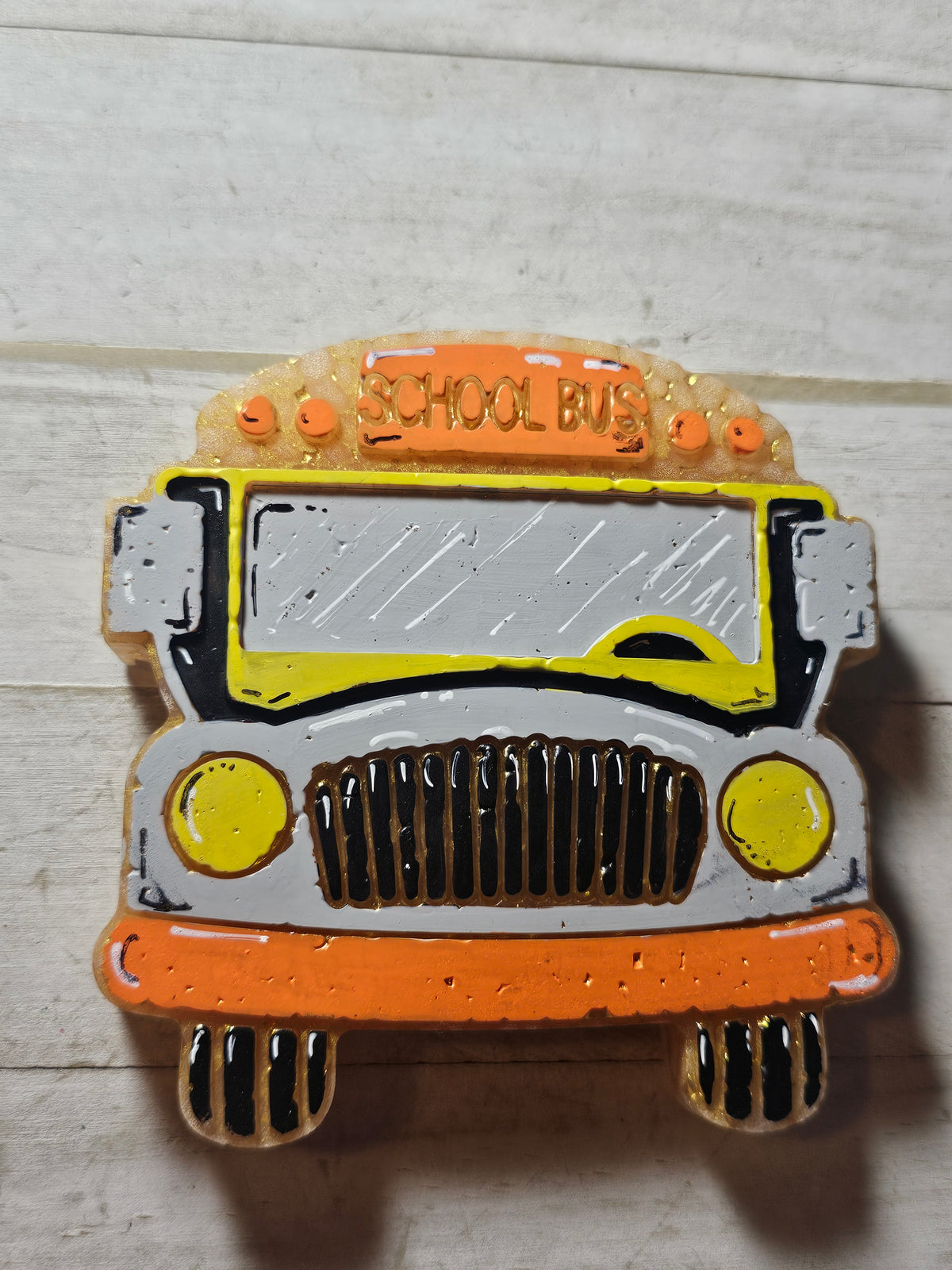 School bus car freshie