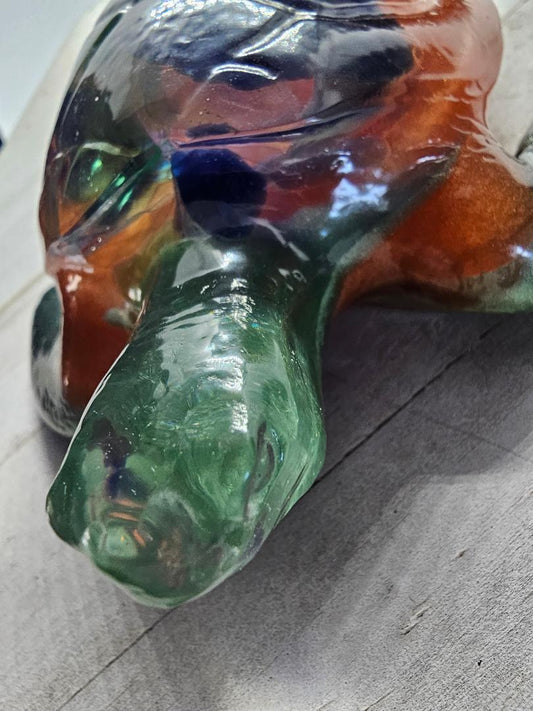 Sea turtle with beach glass