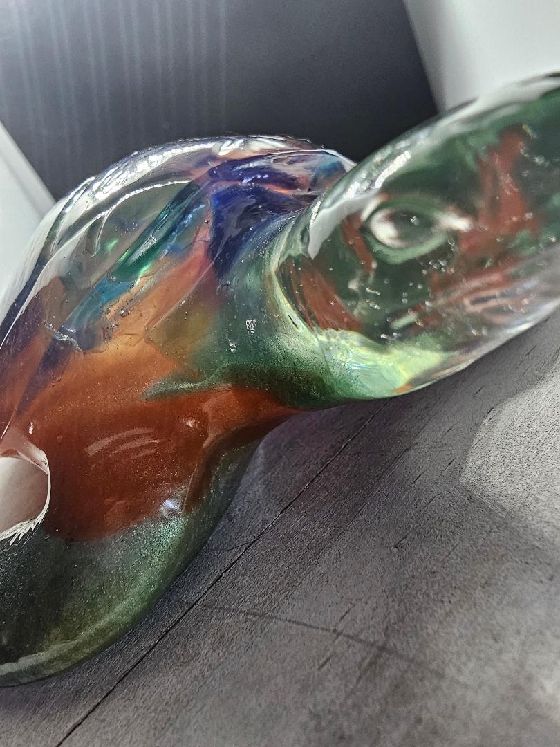 Sea turtle made with beach glass
